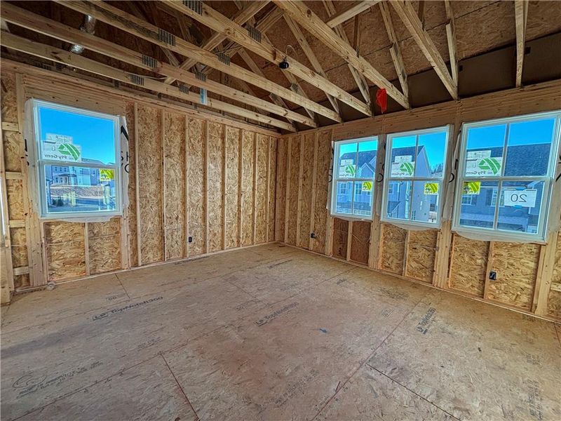 In-progress construction of a new home in East Harbor II at Chestatee, Dawsonville, GA (Image 22).