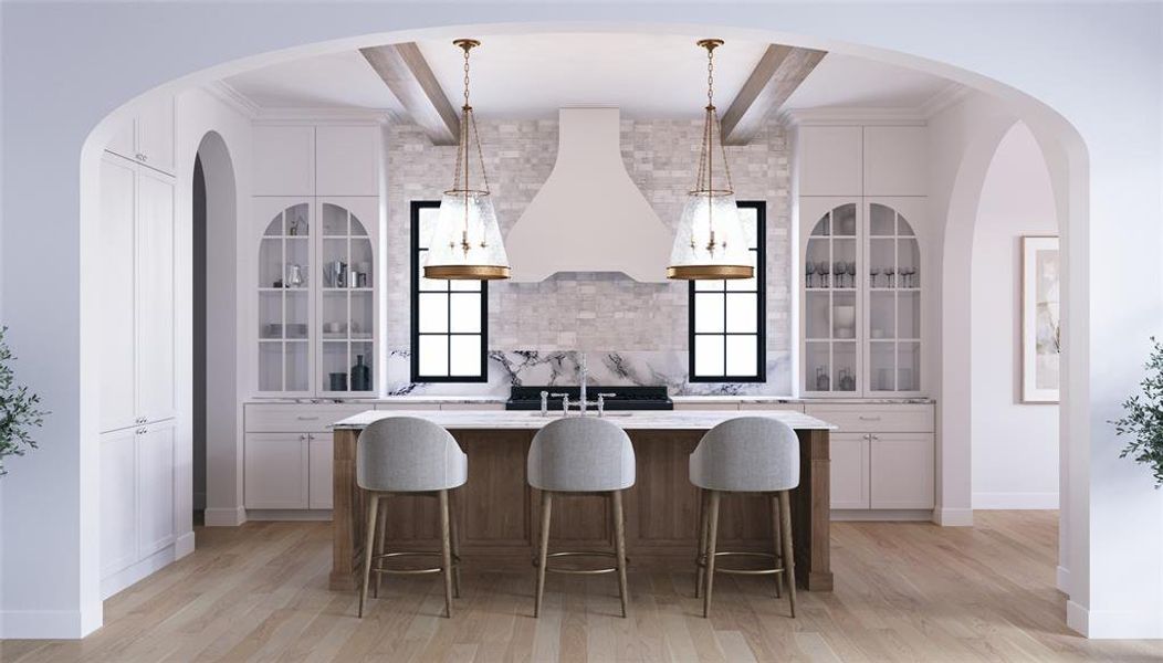 Furnished interior view inside a new home in , Dallas (Image 3).