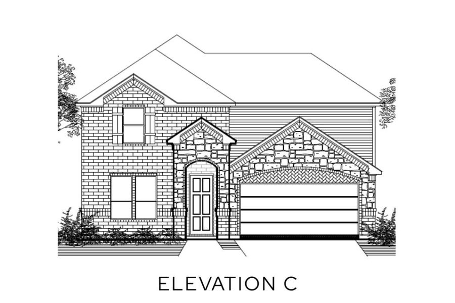 Representative rendering of the exterior for the The Commerce by Lillian Custom Homes (Image 10).