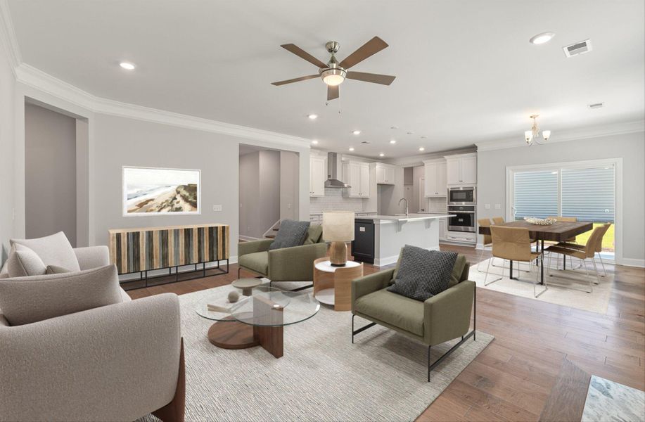 Furnished interior view inside a new home in , Huger (Image 5).