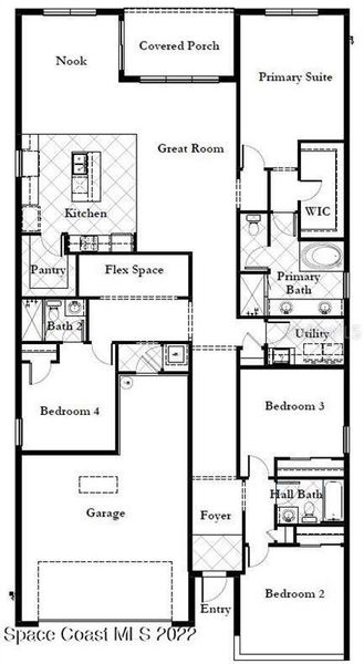 2D floor plan layout of this home in , Palm Bay, FL (Image 5).