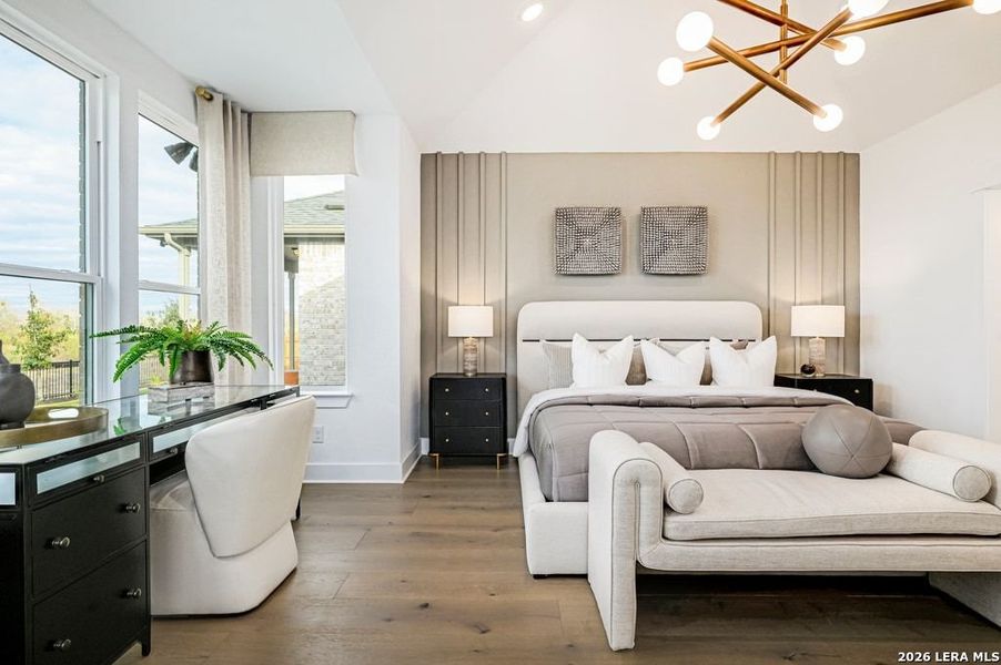 Furnished interior view inside a new home in Bison Ridge, San Antonio (Image 27).