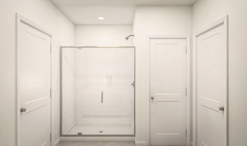 Relaxing primary bath shower