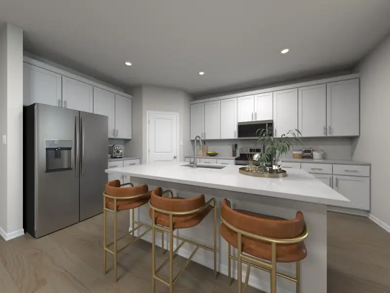 Furnished interior view inside a new home in Hillside Groves, Howey-in-the-Hills (Image 3).