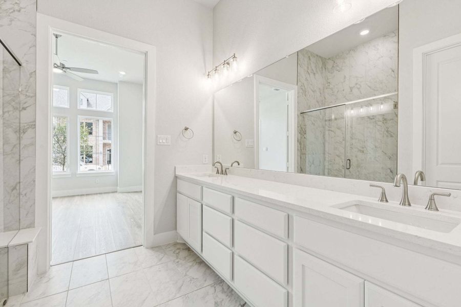 Furnished interior view inside a new home in Newman Village Townhomes, Frisco (Image 13).