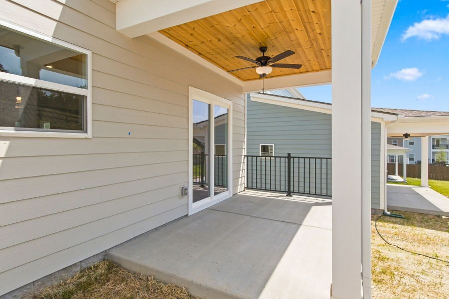 Exterior details and patio area of a home in Blakeney, Smyrna (Image 29).