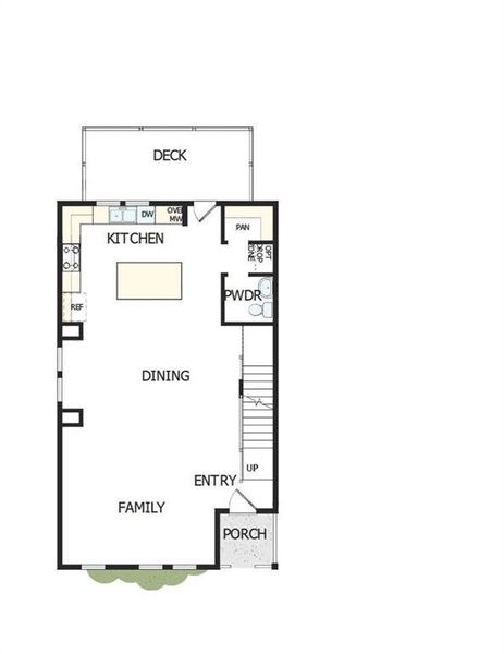2D floor plan layout of this home in Celesta, Scottdale, GA (Image 3).