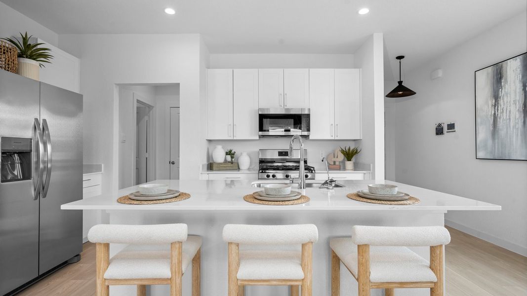 Furnished interior view inside a new home in Murphy Village, Missouri City (Image 8). Furnished interior view inside a new home in Murphy Village, Missouri City (Image 8).