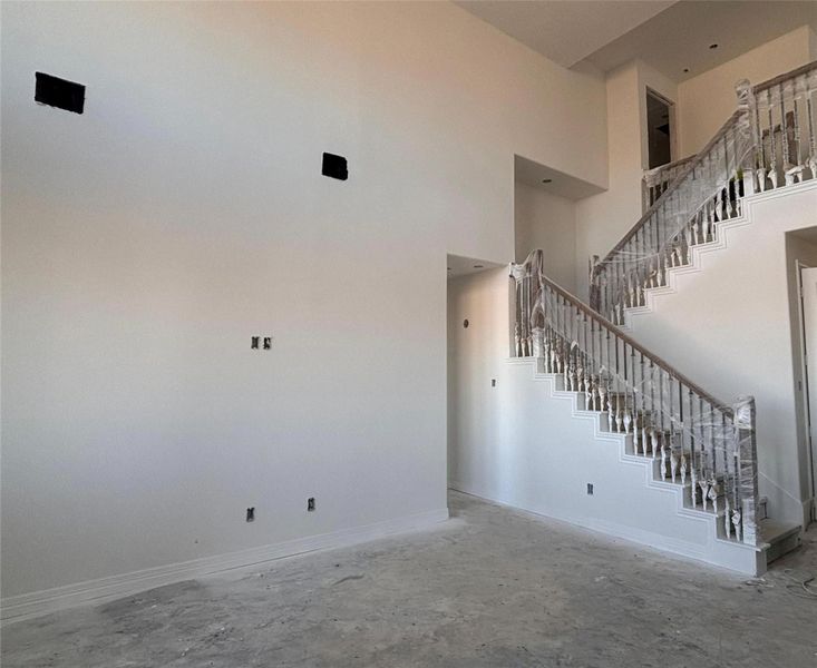 Actual progress of the home.
