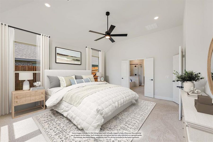 Furnished interior view inside a new home in Hunters Ridge, Crowley (Image 11).