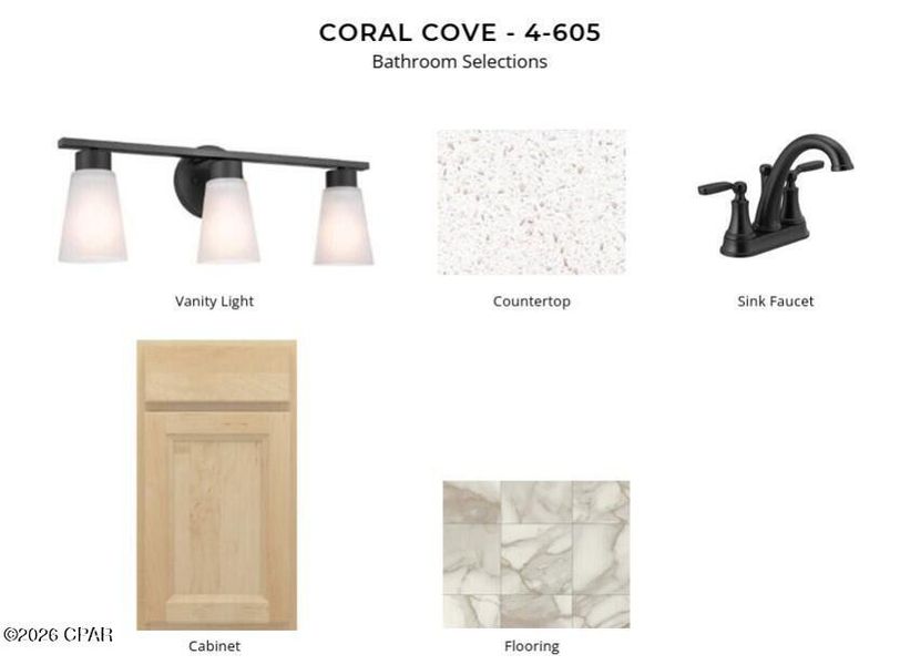 Sample of building materials used in homes in Coral Cove, Panama City Beach (Image 3).
