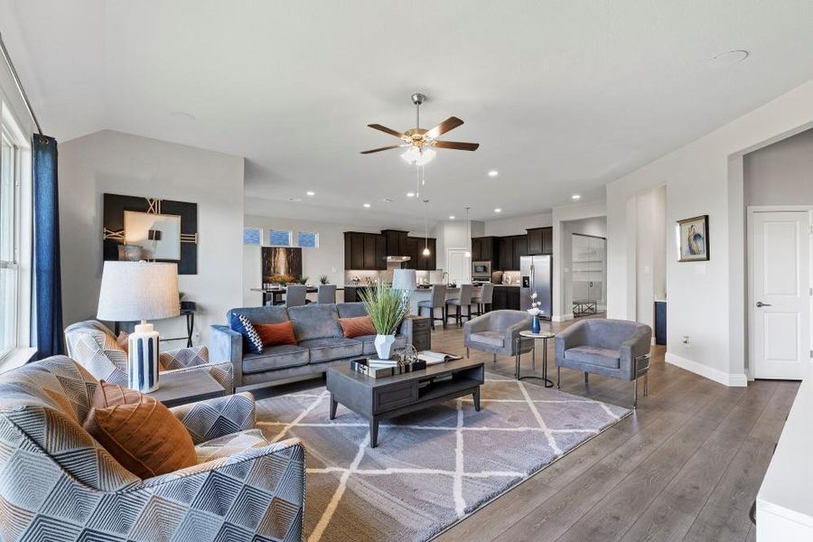 Furnished interior view inside a new home in Lakeview Pointe, Grand Prairie (Image 5).