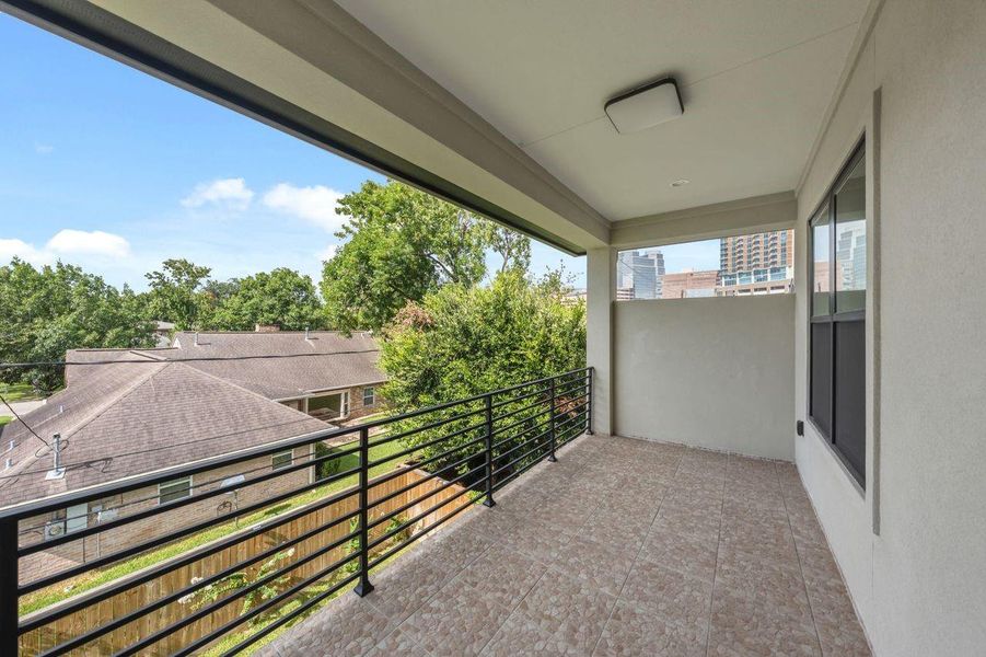 Exterior details and patio area of a home in , Houston (Image 3).