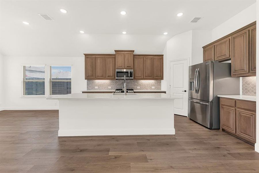 Furnished interior view inside a new home in Union Park, Little Elm (Image 11). Furnished interior view inside a new home in Union Park, Little Elm (Image 11).