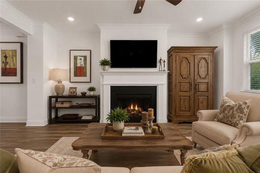 Furnished interior view inside a new home in Bailey Fence, Dacula (Image 28).