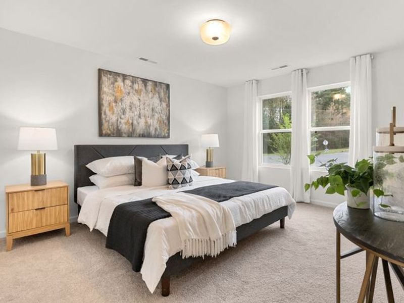 Representative furnished interior of a home built from the Haven TH by True Homes in Village Heights TH, Greensboro (Image 11).