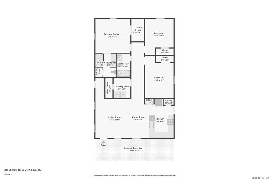 2D floor plan layout of this home in , La Vernia, TX (Image 4).
