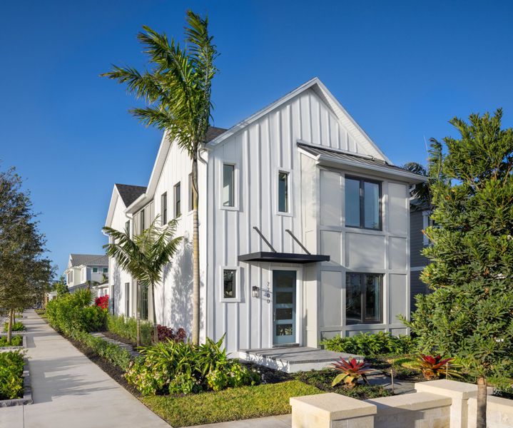 Representative exterior photo of a completed home built from the Marguerite by Mattamy Homes in Newfield, Palm City, FL (Image 15).