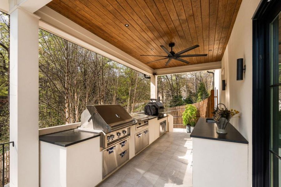 Exterior details and patio area of a home in , Sandy Springs (Image 35).