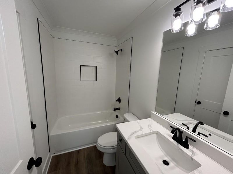 Furnished interior view inside a new home in Pinegate, Covington (Image 8). Furnished interior view inside a new home in Pinegate, Covington (Image 8).