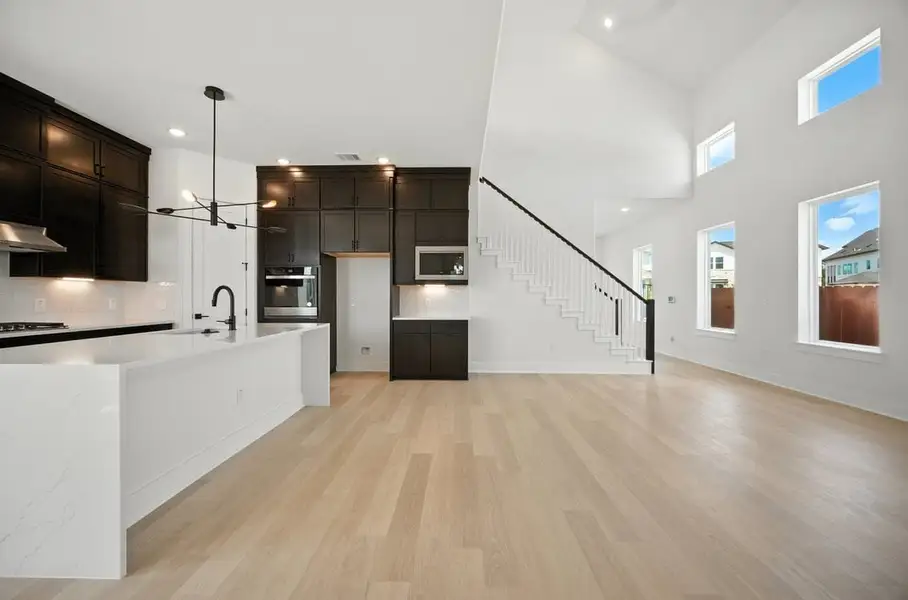 Furnished interior view inside a new home in Foxfield, Austin (Image 3). Furnished interior view inside a new home in Foxfield, Austin (Image 3).