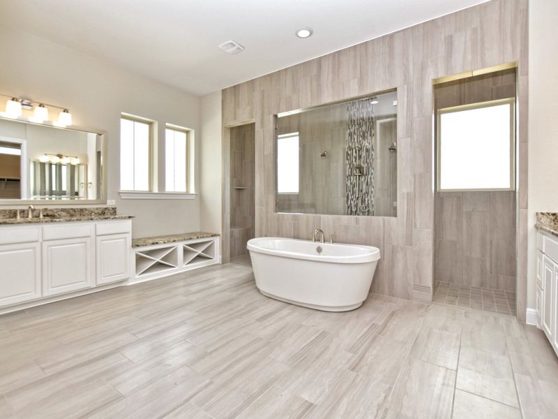 Representative furnished interior of a home built from the Siena III by Giddens Homes in Clearwater Ranch, Liberty Hill (Image 130).