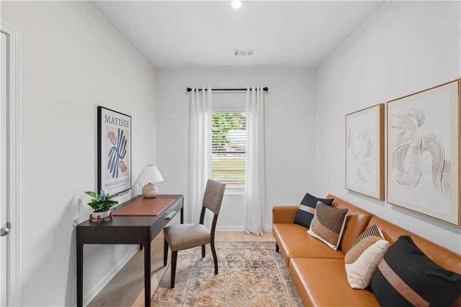 Furnished interior view inside a new home in Meadow Pines, Dallas (Image 6).