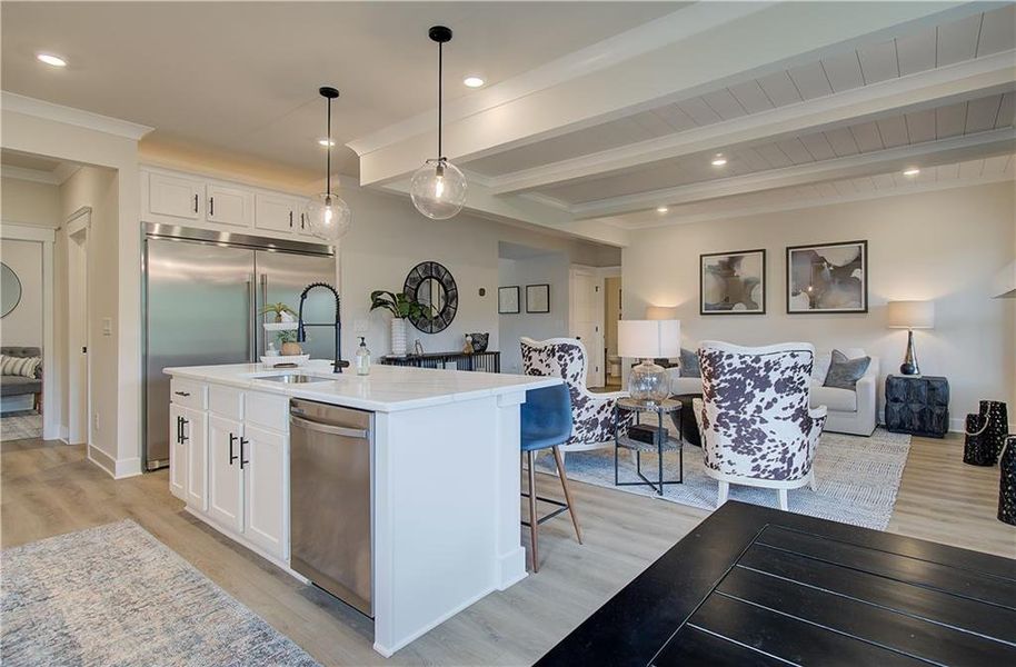 Furnished interior view inside a new home in Rosewood Lake Estates, Hoschton (Image 45).