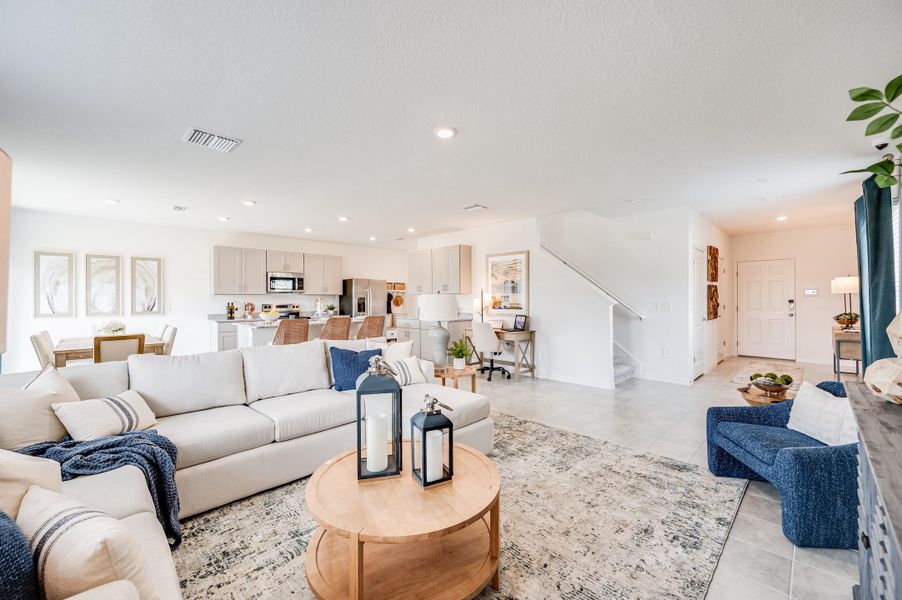 Representative furnished interior of a home built from the Elm by Taylor Morrison in Waterstone, Groveland (Image 10).