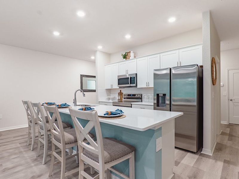 Move-in ready open layout townhome for sale in St. Cloud, FL, with a 2-car garage!