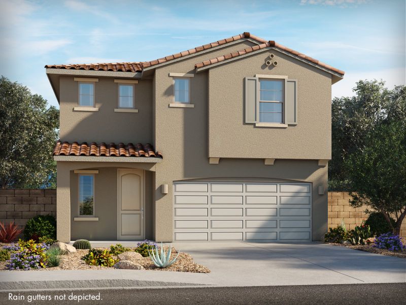 Representative exterior photo of a completed home built from the Park by Meritage Homes in La Estancia - Homestead, Tucson, AZ (Image 2).