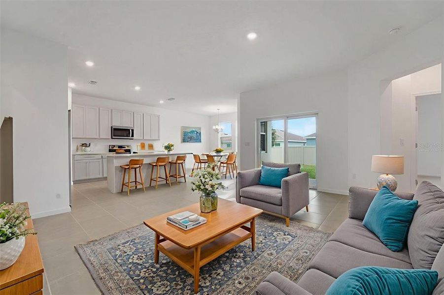 Furnished interior view inside a new home in Cypress Park Estates, Haines City (Image 6).