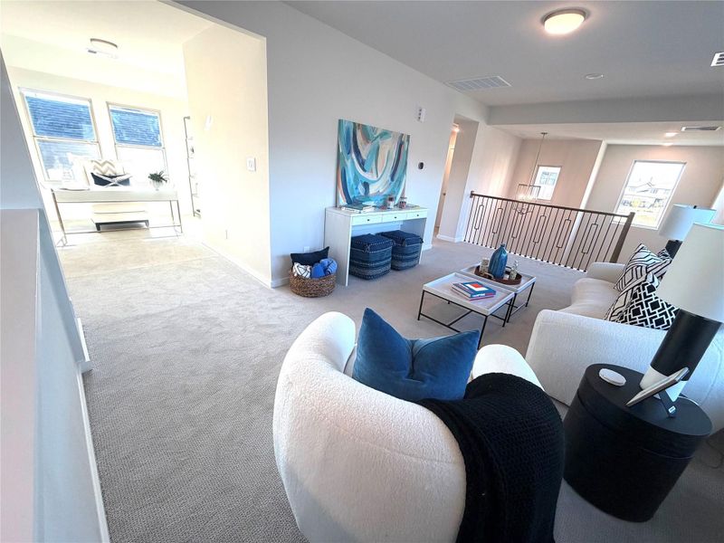 Just off the game room is a flex space perfect for a home office, gym or prayer space.