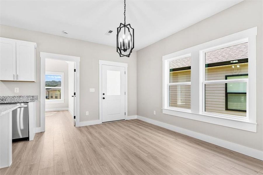Furnished interior view inside a new home in , Dalton (Image 3).