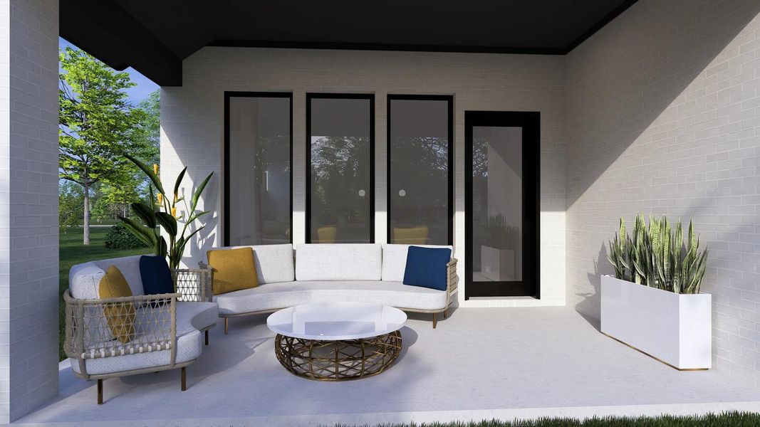 The Sabine Outdoor Living Area The Sabine Outdoor Living Area