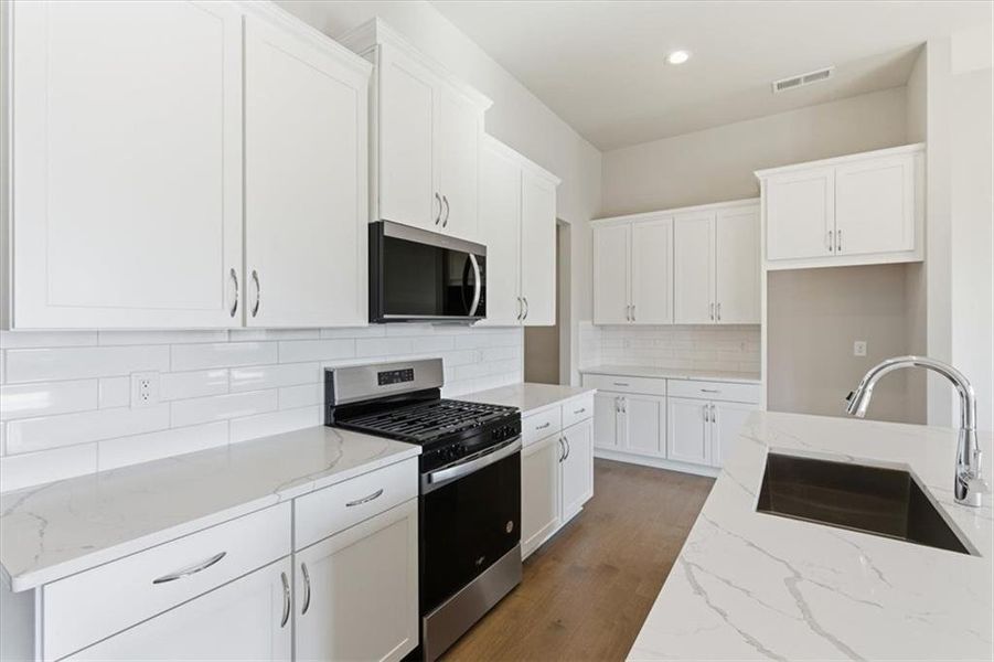 Furnished interior view inside a new home in Lakeside at Great Sky, Canton (Image 7).