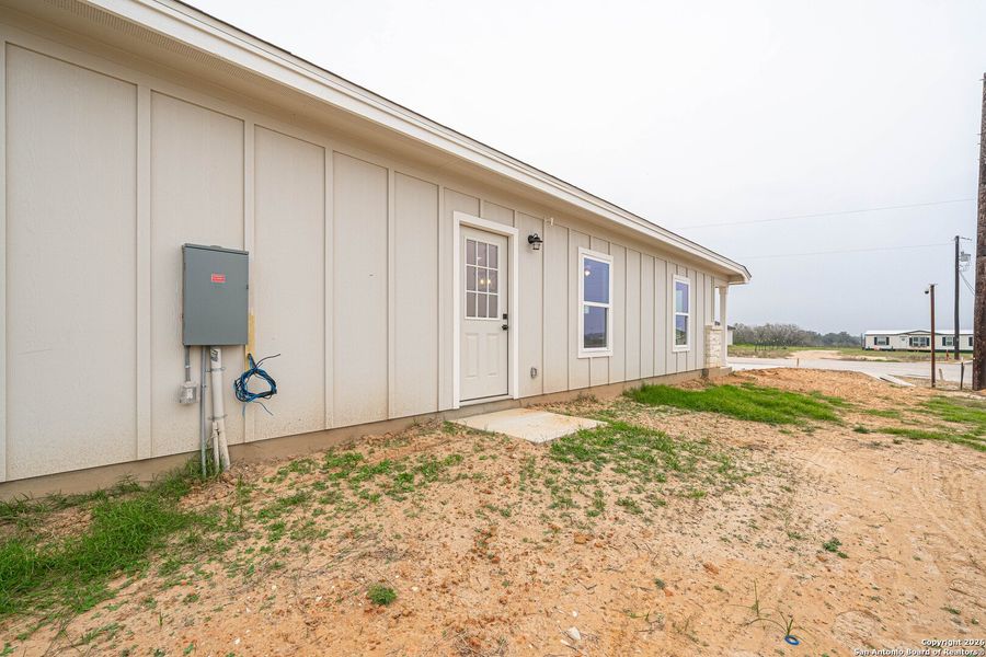 Exterior details and patio area of a home in , La Vernia (Image 22).