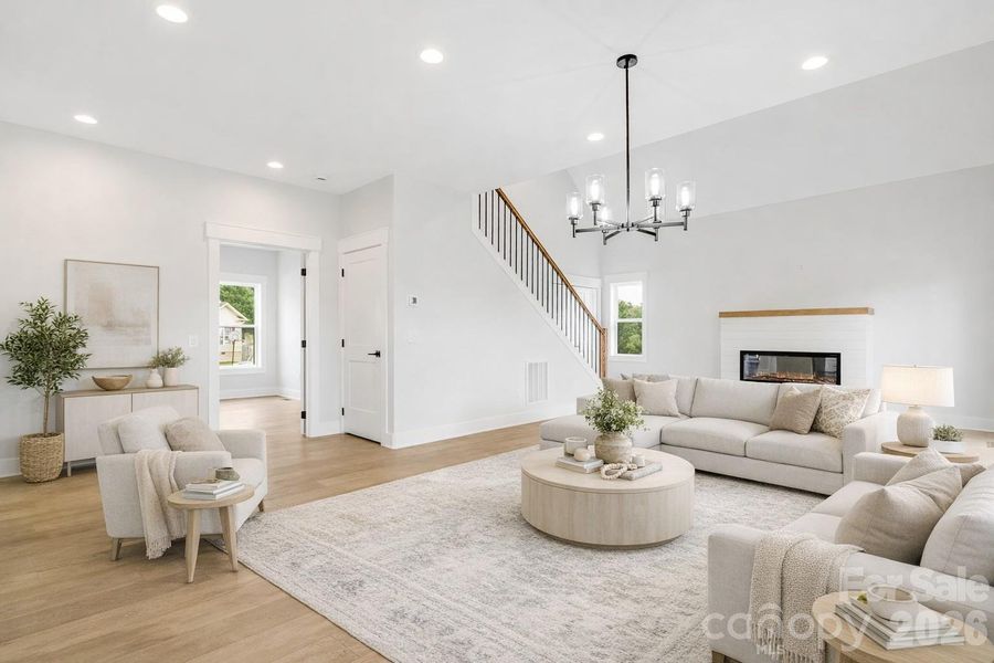 Furnished interior view inside a new home in , Hendersonville (Image 13).