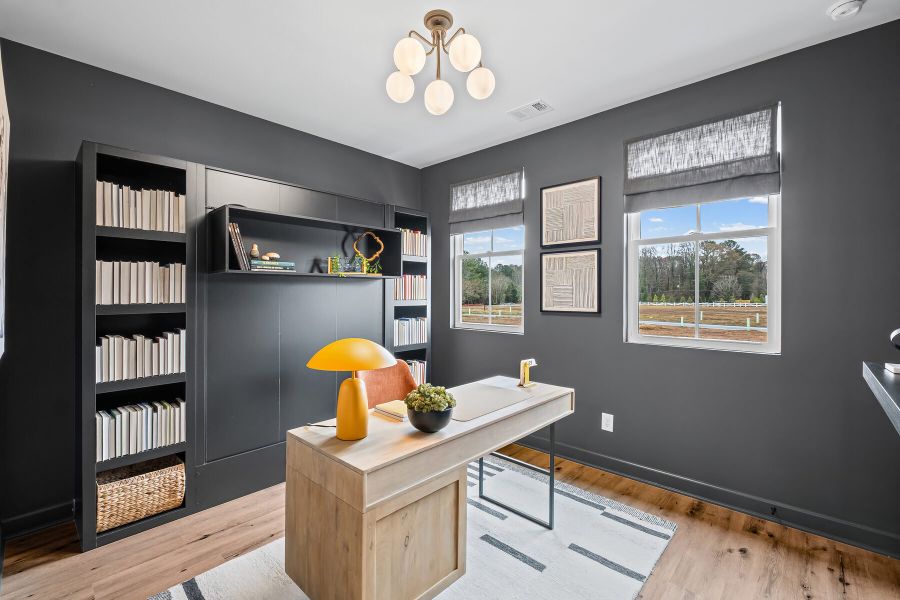 Representative furnished interior of a home built from the The Greenfield by JW Collection in The Village at River Green, Canton (Image 12).