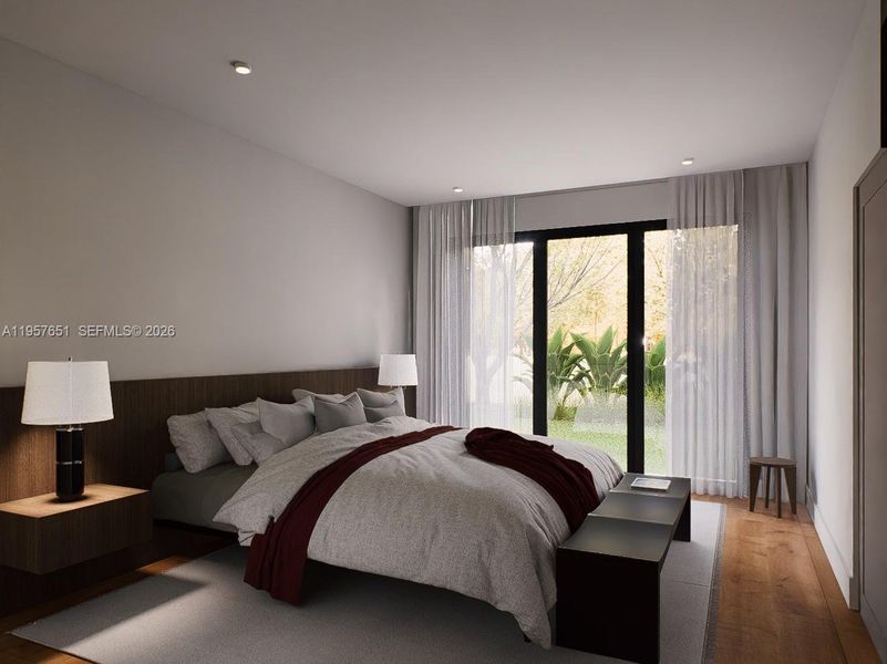 Furnished interior view inside a new home in , Hollywood (Image 11).