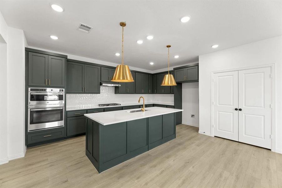 Furnished interior view inside a new home in Creekview Fossil Ridge, Pilot Point (Image 7).