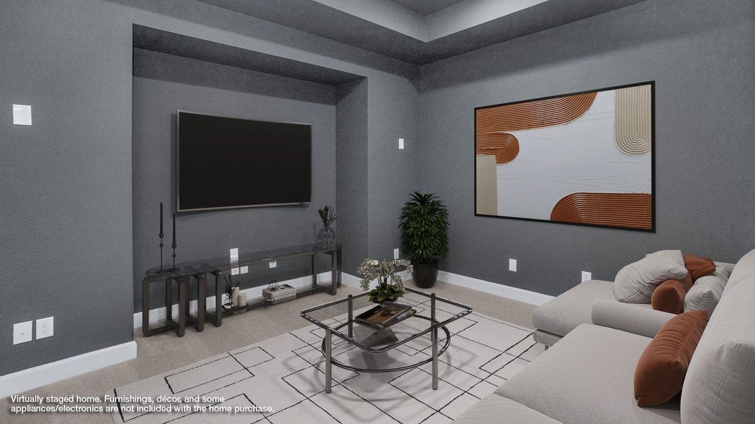 Furnished interior view inside a new home in Briarley 60', Montgomery (Image 7).