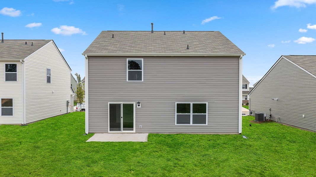 Exterior details and patio area of a home in Durbin Meadows, Fountain Inn (Image 2).