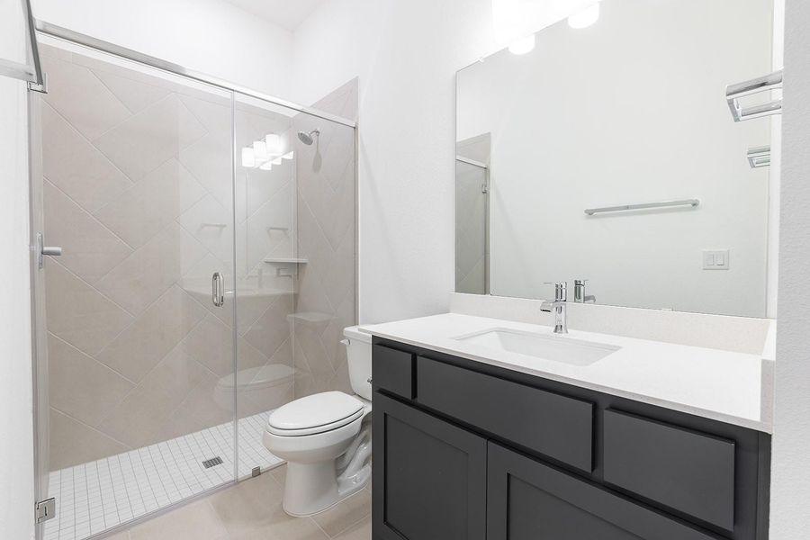 Furnished interior view inside a new home in The Hollows Canyon - 60', Lago Vista (Image 14).