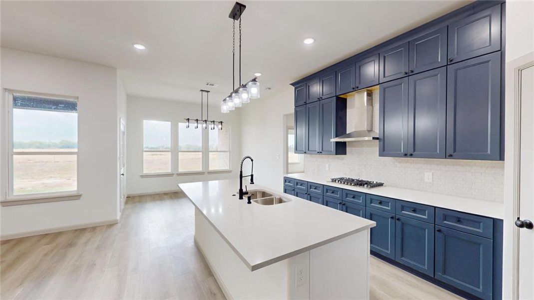 Furnished interior view inside a new home in , Point (Image 14).