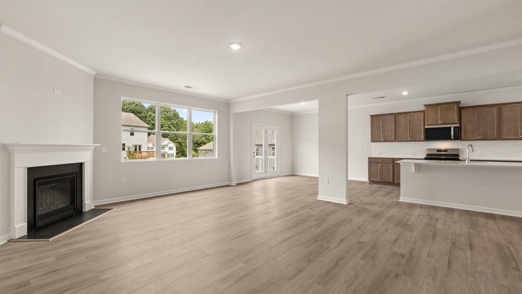 Representative unfurnished interior of a home built from the Halton by D.R. Horton in Liberty Crossing, Braselton (Image 21).