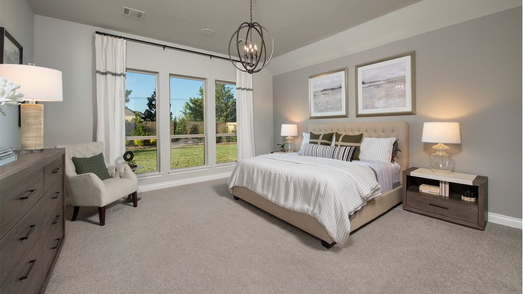 Furnished interior view inside a new home in Briggs Ranch, San Antonio (Image 66).
