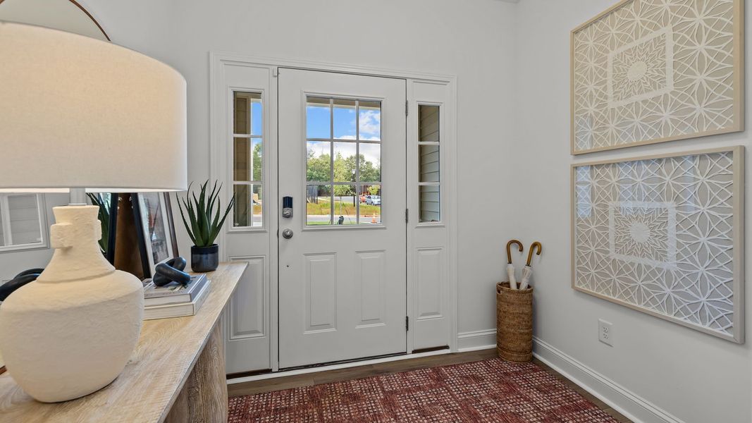 Representative furnished interior of a home built from the Litchfield by DRB Homes in Leigh Park, Charlotte (Image 10).