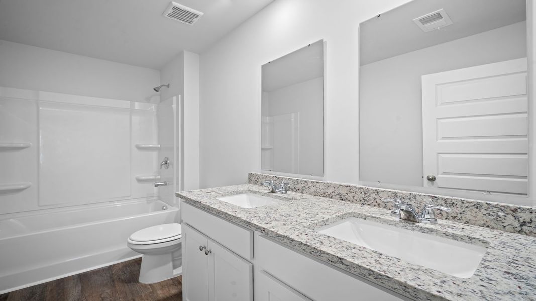 Furnished interior view inside a new home in Holly Oaks, Statesboro (Image 34).