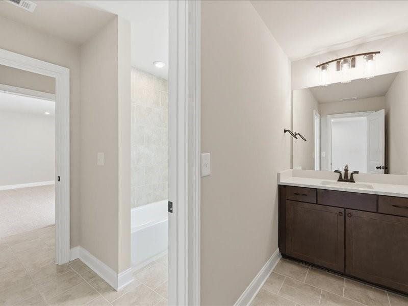 Furnished interior view inside a new home in Ford Landing, Acworth (Image 34).